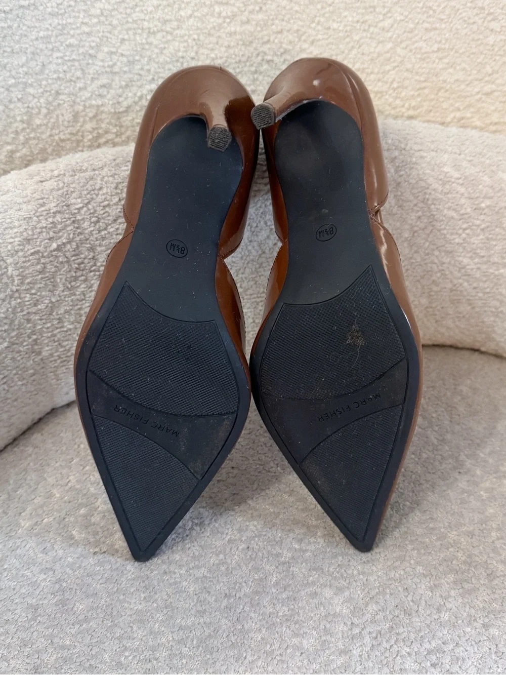 Marc Fisher Meryl Pointed Toe Stiletto Dress Classic Brown Pump Heels size 8.5